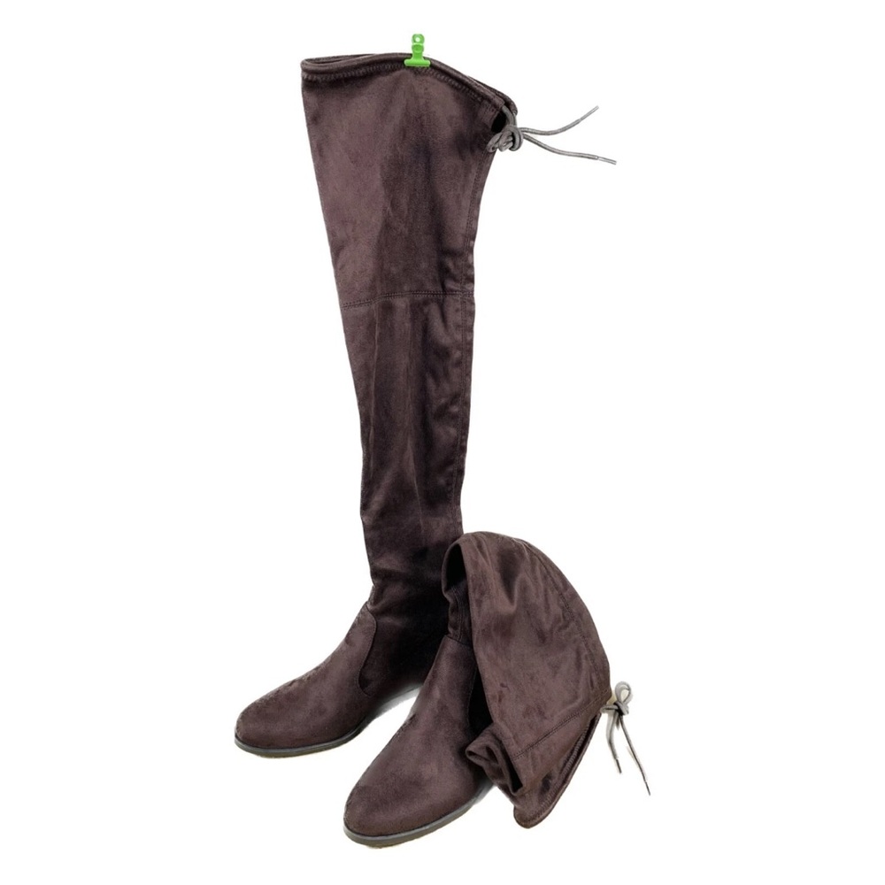 CHARLES DAVID GAMMON THIGH HIGH BOOTS 8 M